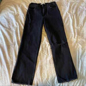Abercrombie straight high rise jeans